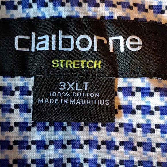 Claiborne stretch long sleeve button up size 3 XL - Picture 5 of 6